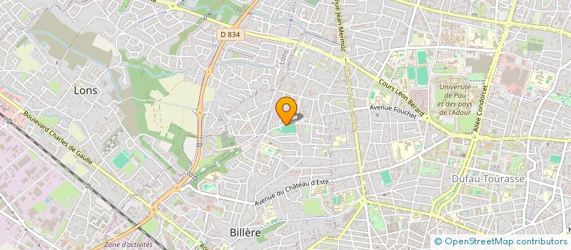 localisation de l'entreprise SECTION PALOISE ASPTT TENNIS DE TABLE  BILLERE