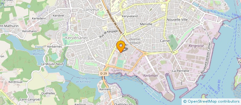 localisation de l'entreprise SECTION PARATENNIS LORIENT TENNIS CLUB  LORIENT