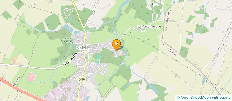 localisation de l'entreprise SECTION PEINTURE AS  MALVILLE