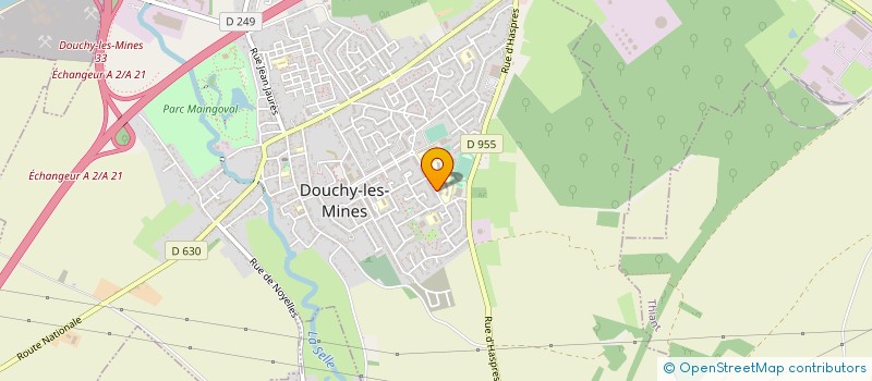localisation de l'entreprise SECTION PREVANOR AGENTS COMMUNAUX MAIRIE NEUVILLE SUR ESCAUT à DOUCHY-LES-MINES