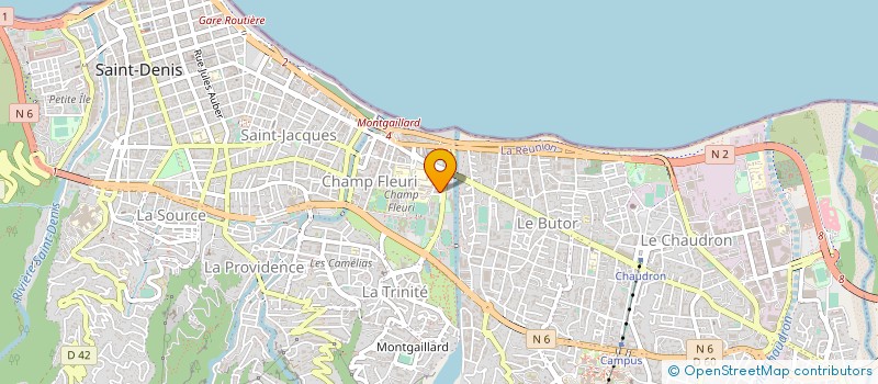 localisation de l'entreprise SECTION REGIONALE REUNION - ASSOCIATION FRANCAISE DU CORPS ARBITRAL MULTISPORTS  SAINT-DENIS