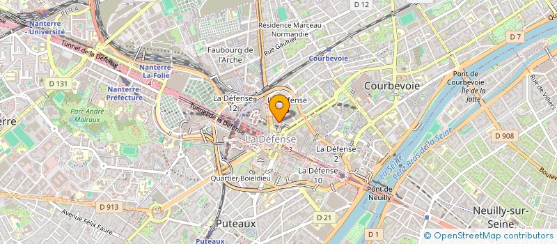 localisation de l'entreprise SECTION SPORT DE FRAMATOME à COURBEVOIE