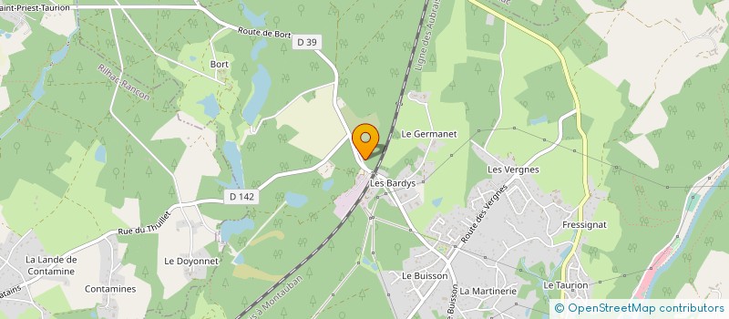 localisation de l'entreprise SECTION SPORTIVE SCOLAIRE  SAINT-PRIEST-TAURION