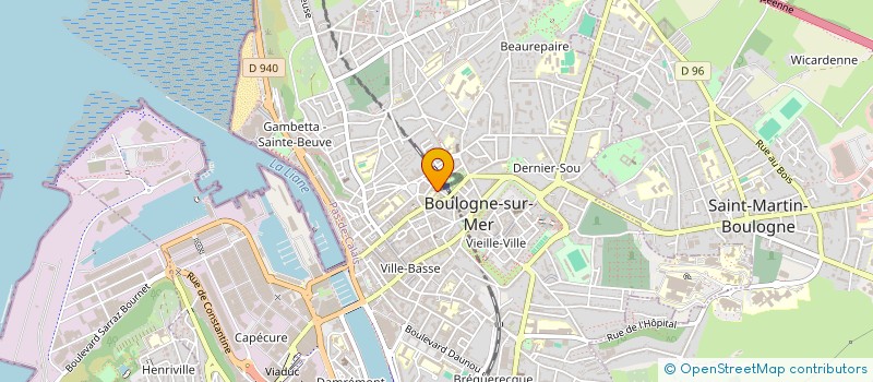 localisation de l'entreprise SECTION SPORTIVE SCOLAIRE DE HAUT NIVEAU BASKET SAINT JOSEPH DE NAVARIN à BOULOGNE-SUR-MER