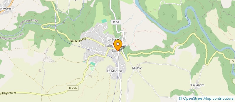 localisation de l'entreprise SECTION SYNDICALE MONTAGNAC  SOLIGNAC-SUR-LOIRE