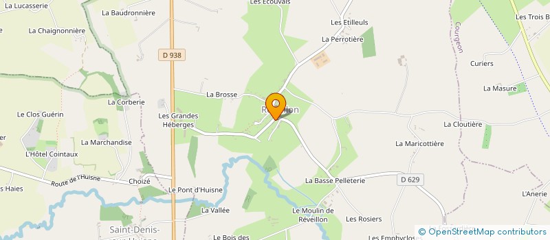 localisation de l'entreprise SECTION UNC DES ANCIENS COMBATTANTS ET SOLDATS DE FRANCE DE REVEILLON - ST DENIS SUR HUISNE - LE PIN LA GARENNE - BELLAV à REVEILLON
