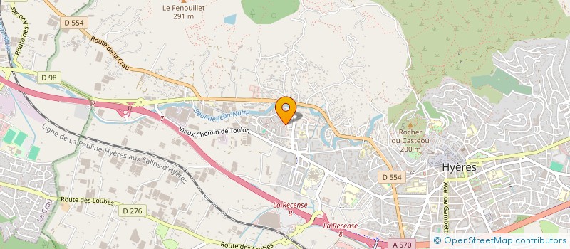 localisation de l'entreprise SECTION VAR DES SUPPORTERS DE L'EQUIPE DE FRANCE DE FOOTBALL à HYERES