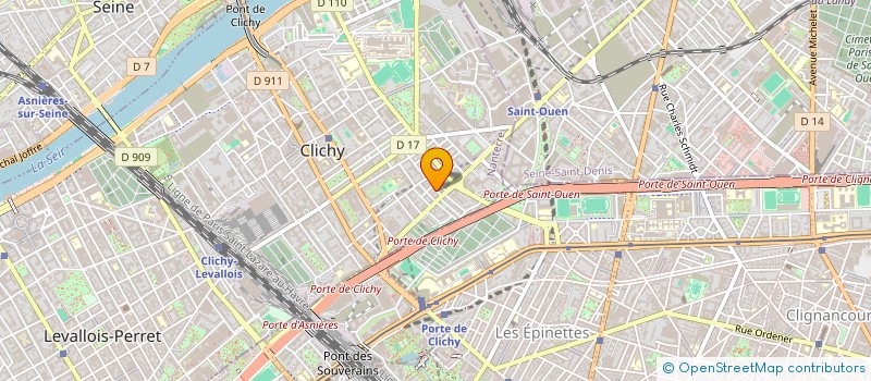 localisation de l'entreprise SECUBE à CLICHY