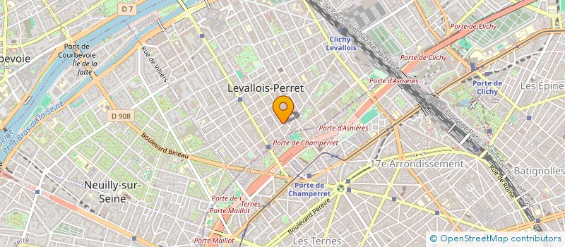 localisation de l'entreprise SECUFOR à LEVALLOIS-PERRET