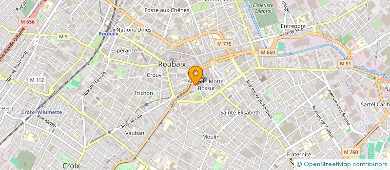 localisation de l'entreprise SECULILLE SAS à ROUBAIX