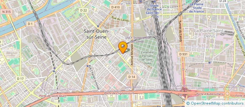 localisation de l'entreprise SECUP SCI à SAINT-OUEN-SUR-SEINE