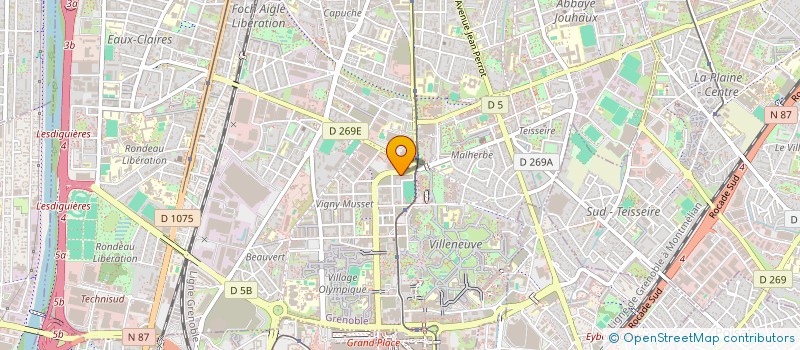 localisation de l'entreprise SECUPLUS à GRENOBLE