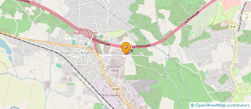 localisation de l'entreprise SECUR  PUGET-SUR-ARGENS