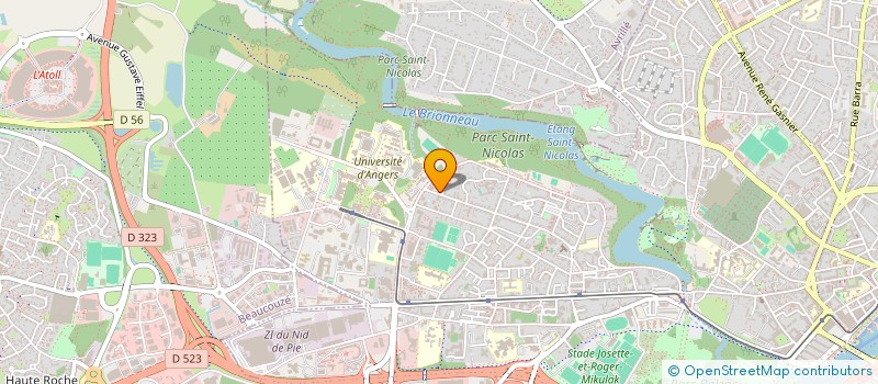 localisation de l'entreprise SECUR'ACT à ANGERS