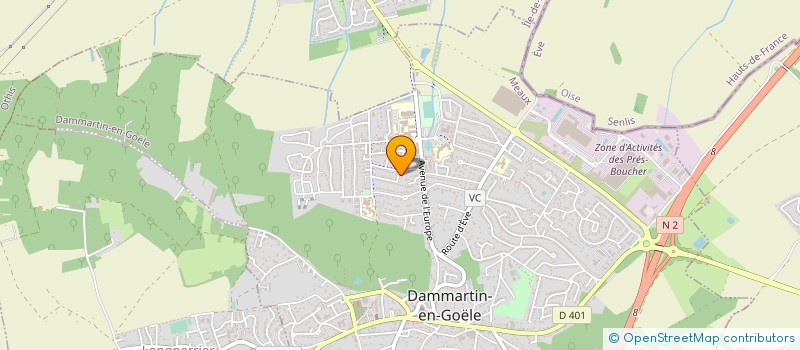 localisation de l'entreprise SECUR IG à DAMMARTIN-EN-GOELE