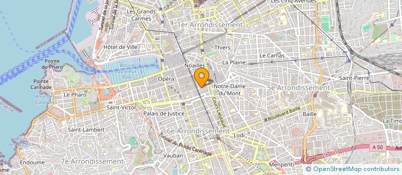 localisation de l'entreprise SECURA PROTECTION à MARSEILLE 6