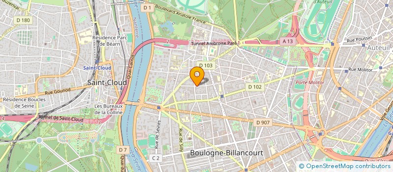 localisation de l'entreprise SECURE STEEL à BOULOGNE-BILLANCOURT