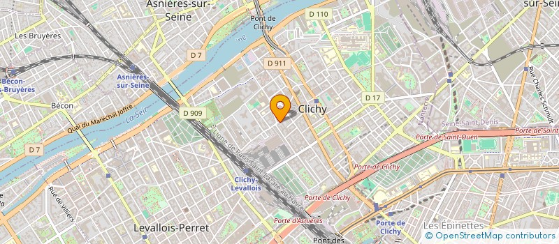 localisation de l'entreprise SECURELITE à CLICHY