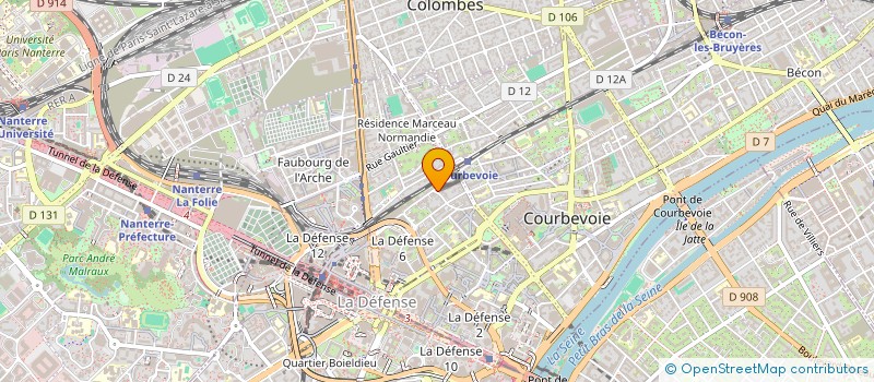 localisation de l'entreprise SECUREMAN à COURBEVOIE