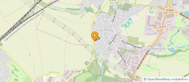 localisation de l'entreprise SECURI-PROPRETE  LE THILLAY