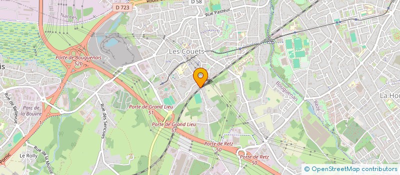 localisation de l'entreprise SECURI-TESS à BOUGUENAIS