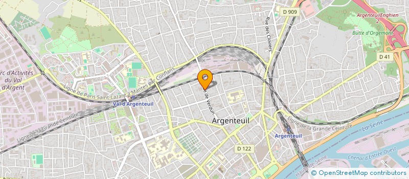 localisation de l'entreprise SECURIBAT SARL à ARGENTEUIL