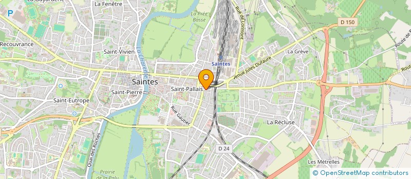 localisation de l'entreprise SECURICIAL EXPERTISE PAIE  SAINTES