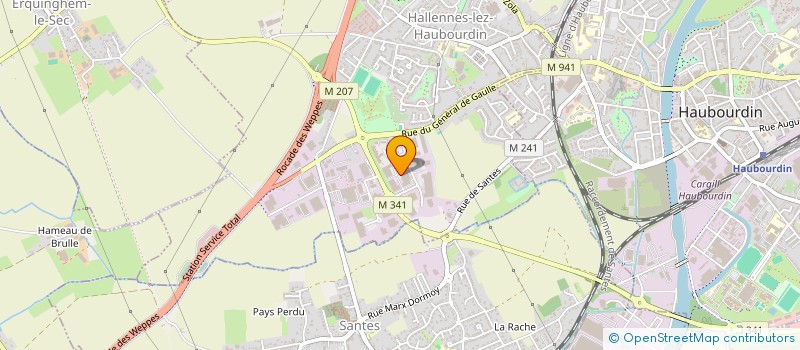 localisation de l'entreprise SECURICOFFRES  HALLENNES-LEZ-HAUBOURDIN