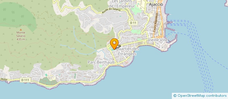 localisation de l'entreprise SECURICORSA  AJACCIO