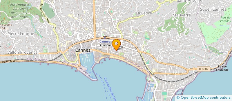 localisation de l'entreprise SECURIFORCE à CANNES