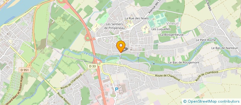 localisation de l'entreprise SECURIGAZ 41  VINEUIL