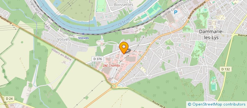 localisation de l'entreprise SECURIGLISS à DAMMARIE-LES-LYS
