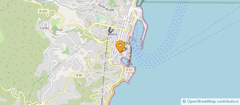 localisation de l'entreprise SECURILE à BASTIA