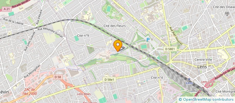 localisation de l'entreprise SECURILENS SARL à LENS