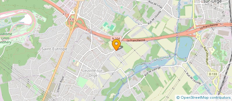 localisation de l'entreprise SECURILOG à LEUVILLE-SUR-ORGE