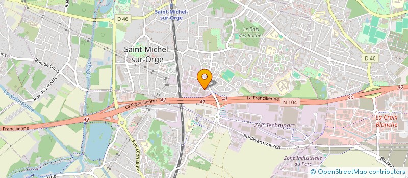 localisation de l'entreprise SECURILOG ILE DE FRANCE  SAINT-MICHEL-SUR-ORGE