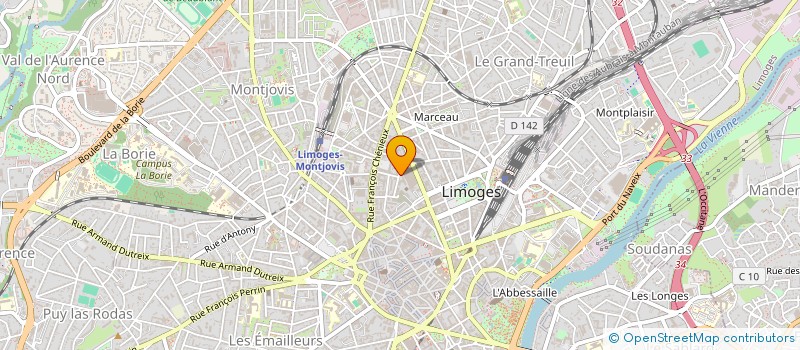 localisation de l'entreprise SECURIMED à LIMOGES