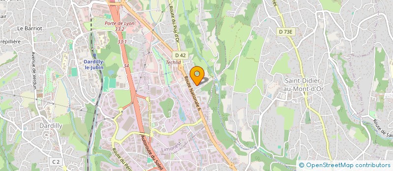 localisation de l'entreprise SECURINVEST  FLEURIEUX-SUR-L'ARBRESLE