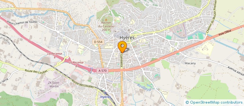 localisation de l'entreprise SECURIPLUS PROTECTION INCENDIE à HYERES