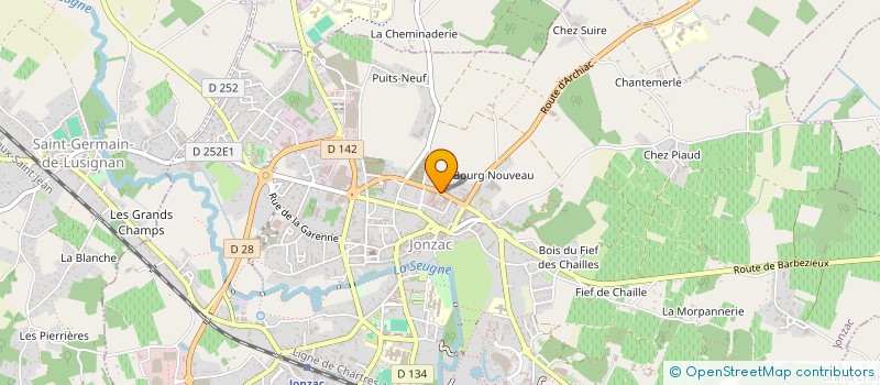 localisation de l'entreprise SECURIPREV  JONZAC