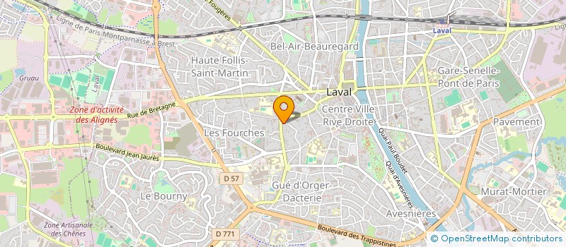 localisation de l'entreprise SECURIS B.T.P. à LAVAL