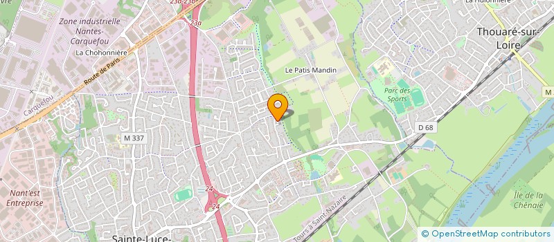 localisation de l'entreprise SECURISAFE  SAINTE-LUCE-SUR-LOIRE