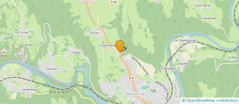 localisation de l'entreprise SECURIT COURSES à RETOURNAC
