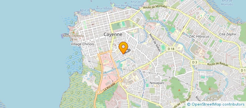 localisation de l'entreprise SECURITAM à CAYENNE