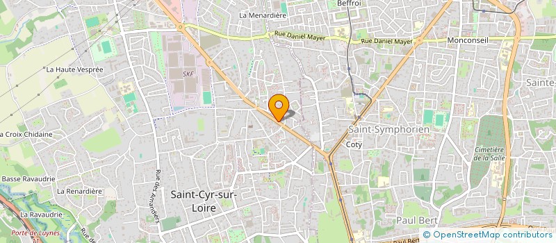 localisation de l'entreprise SECURITE 37 - GPI à SAINT-CYR-SUR-LOIRE