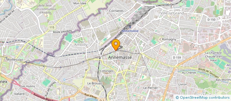 localisation de l'entreprise SECURITE 5 à ANNEMASSE