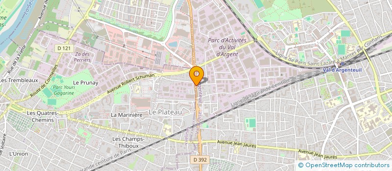 localisation de l'entreprise SECURITE AUTO BILAN D ARGENTEUIL à ARGENTEUIL