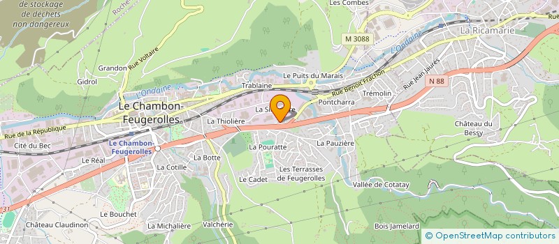 localisation de l'entreprise SECURITE CANINE DU FOREZ à LE CHAMBON-FEUGEROLLES
