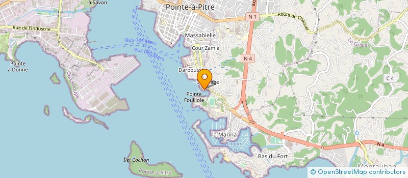 localisation de l'entreprise SECURITE CARIBEENNE PROTECTION INTERNATI à POINTE-A-PITRE