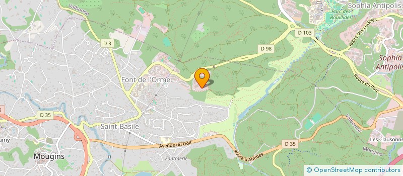 localisation de l'entreprise SECURITE COMMUNICATIONS à MOUGINS